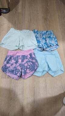 Athleta Girls/Ivivva Bundle of Shorts, Size 7/8, 4 pairs